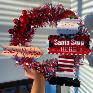 Santa’s Workshop Christmas Wreath 🎅🏼🎄❄️